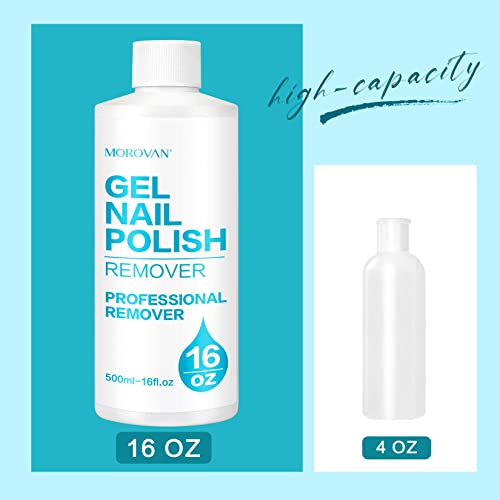 Morovan Gel Nail Polish Remover Kit - 16oz Gel Polish Remover Professional Re...