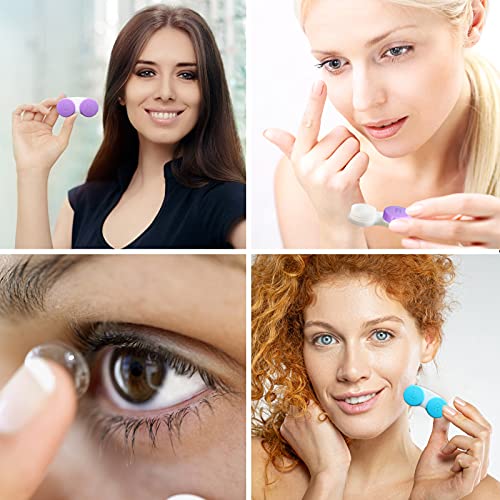 MorTime 16 Pack Contact Lens Case Box, Mini Contact Lens Case, Colorful Bulk ...