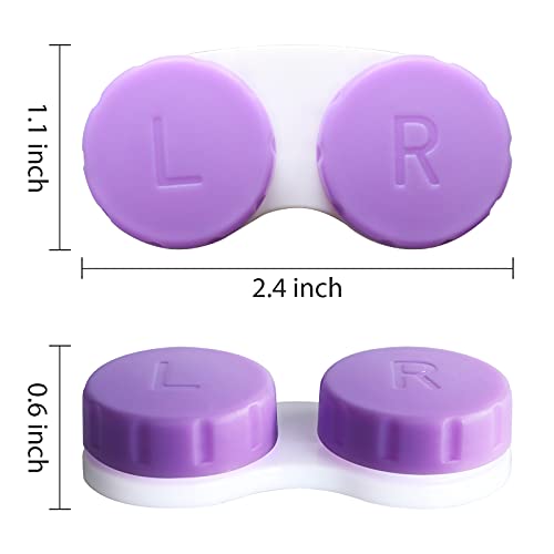 MorTime 16 Pack Contact Lens Case Box, Mini Contact Lens Case, Colorful Bulk ...