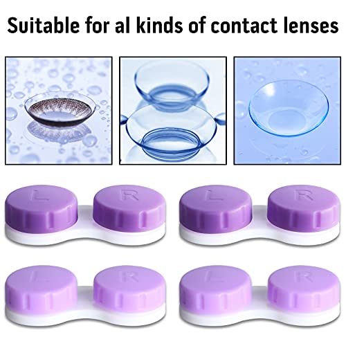MorTime 16 Pack Contact Lens Case Box, Mini Contact Lens Case, Colorful Bulk ...