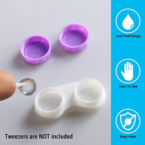 MorTime 16 Pack Contact Lens Case Box, Mini Contact Lens Case, Colorful Bulk ...