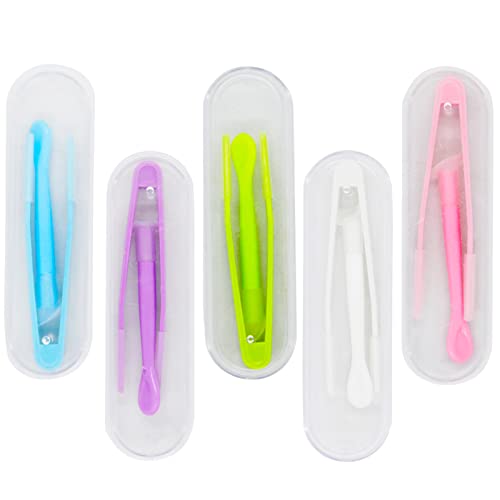 MorTime 5 pcs Portable Contact Lens Stick Tool Case Set (Inserter/Remover+Twe...