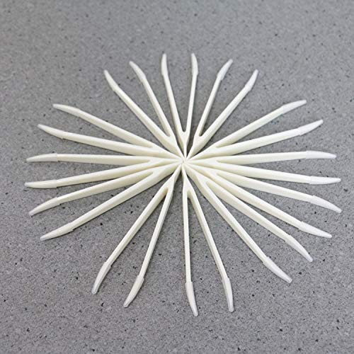 MosBug 12Pcs 80mm Contact Lens Tweezers Make Up Tool (White)