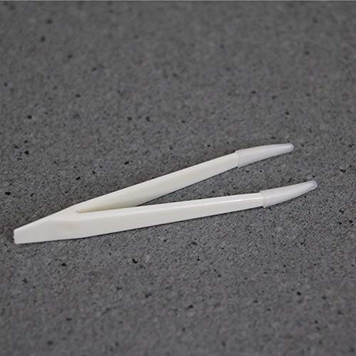 MosBug 12Pcs 80mm Contact Lens Tweezers Make Up Tool (White)