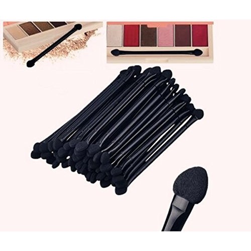 Professional Double Head Eyeshadow Brushes Cosmetic Tool 30 Pcs Disposable Du...