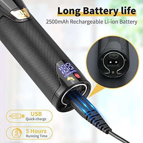 MOSMAOO Professional Cordless Hair Clippers and Hair Trimmer Combo Set for Ba...