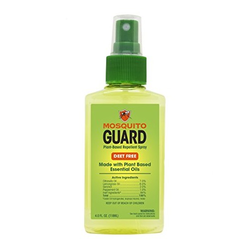 Mosquito Guard Mosquito Repellent Spray - 4oz Travel Bug Spray for People, Na...