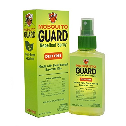 Mosquito Guard Mosquito Repellent Spray - 4oz Travel Bug Spray for People, Na...