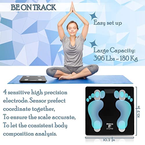 Smart Scale, Wireless Digital Bathroom Scale for Body Weight, Bluetooth Body ...