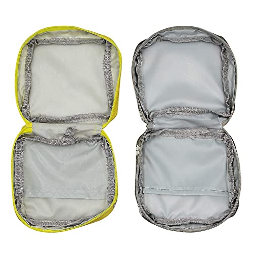 mosstyus 2 PCS Girls Wallet, Cute Coin Purse, Portable Cosmetic Bag Makeup St...