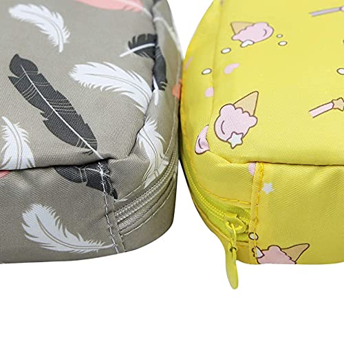 mosstyus 2 PCS Girls Wallet, Cute Coin Purse, Portable Cosmetic Bag Makeup St...