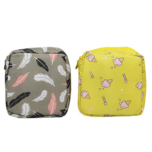 mosstyus 2 PCS Girls Wallet, Cute Coin Purse, Portable Cosmetic Bag Makeup St...
