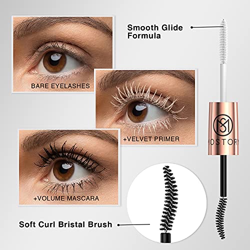 MOSTORY Mascara Black volume and length - Waterproof White Fiber Primer 2 in ...