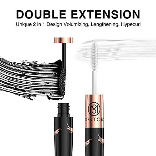 MOSTORY Mascara Black volume and length - Waterproof White Fiber Primer 2 in ...