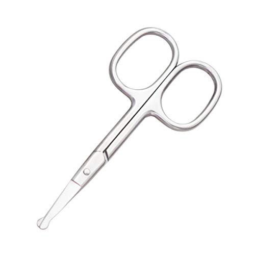 Motanar Eyebrow and Nose Hair Scissors, 3.7” Stainless Steel Professional Fac...