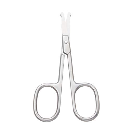 Motanar Eyebrow and Nose Hair Scissors, 3.7” Stainless Steel Professional Fac...
