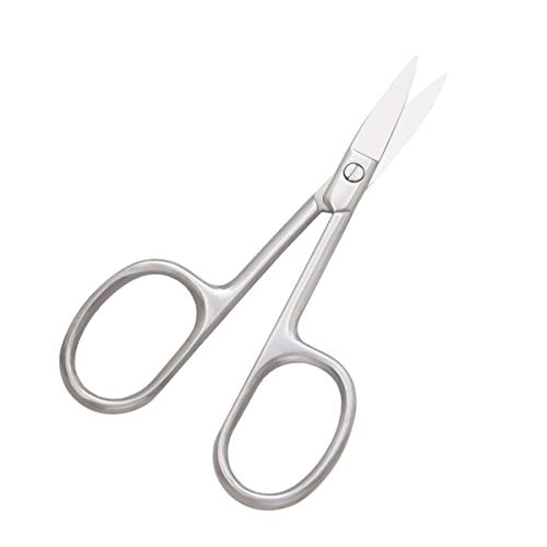 Motanar Eyebrow and Nose Hair Scissors, 3.7” Stainless Steel Professional Fac...