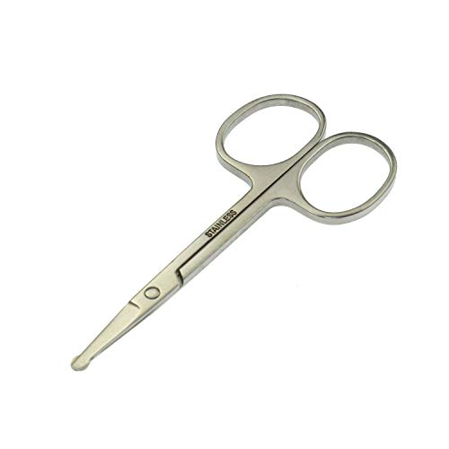 Motanar Nose Hair Trimmer Scissors-3.4' Round Tip Scissors For Ear Eyebrow Be...