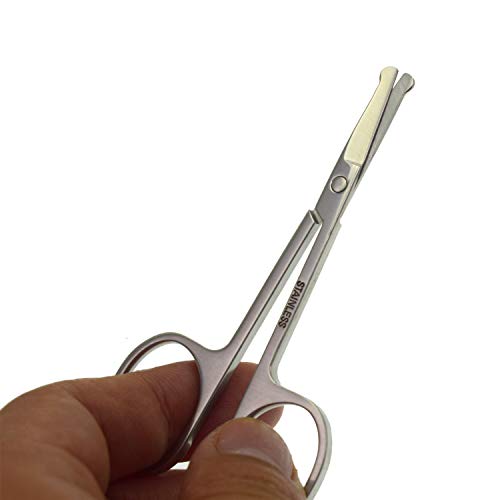 Motanar Nose Hair Trimmer Scissors-3.4' Round Tip Scissors For Ear Eyebrow Be...