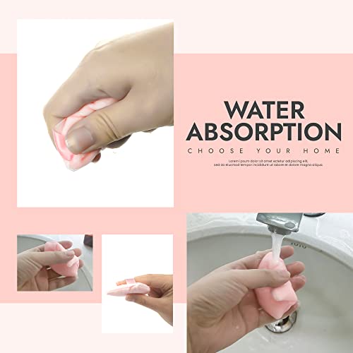 MOTZU 12 Pieces Pure Cotton Powder Puff, Made of Cotton Velour in Triangle We...