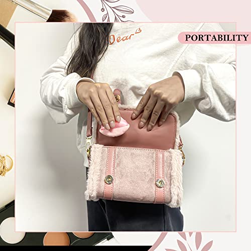 MOTZU 12 Pieces Pure Cotton Powder Puff, Made of Cotton Velour in Triangle We...