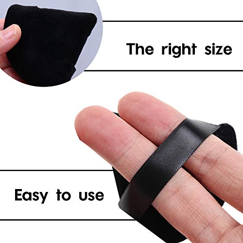 MOTZU 6 Pieces Pure Cotton Powder Puff, Made of Cotton Velour in Triangle Wed...