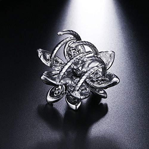 MOTZU 9 Pack Mini Jaw Clips, 1.5 inch Metal Crystal Hair Claws, Non-Slip Flow...