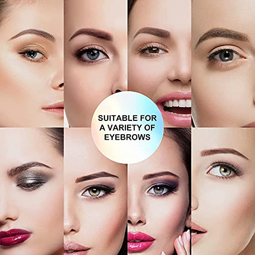 One Step Eyebrow Stamp and Professional Eyebrow Stencil Kit, with 10 Reusable...