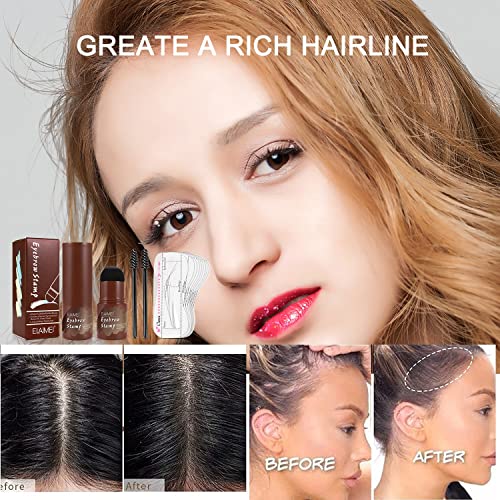 One Step Eyebrow Stamp and Professional Eyebrow Stencil Kit, with 10 Reusable...