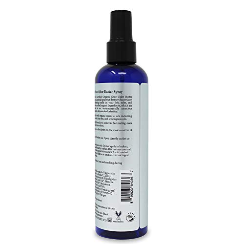 MOUNTAIN TOP Shoe Odor Buster Spray, lemongrass,eucalyptus, 8 Fl Oz