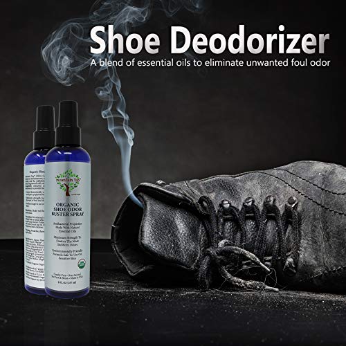 MOUNTAIN TOP Shoe Odor Buster Spray, lemongrass,eucalyptus, 8 Fl Oz
