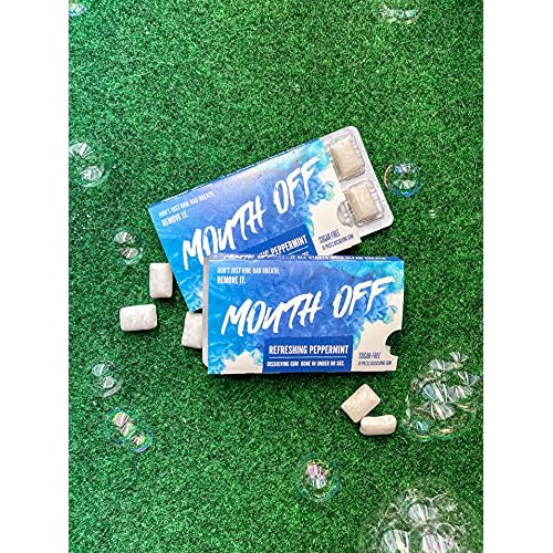 Mouth Off Breath Freshening Fast Dissolving Sugar-Free Gum, Refreshing Pepper...
