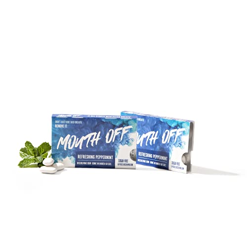 Mouth Off Breath Freshening Fast Dissolving Sugar-Free Gum, Refreshing Pepper...