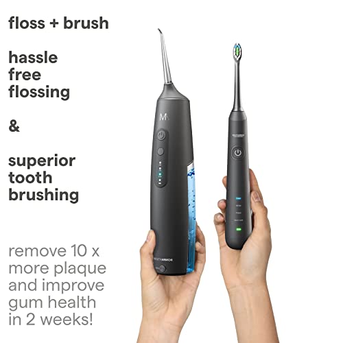 Electric Toothbrush with Water Flosser Combo Dental Cordless Oral Irrigator 4...