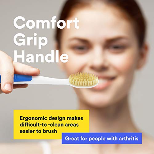 MOUTHWATCHERS - Manual Toothbrushes - Clean Teeth for Adult - 2 Count - Floss...