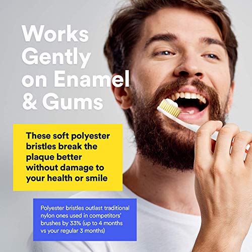 MOUTHWATCHERS - Manual Toothbrushes - Clean Teeth for Adult - 2 Count - Floss...