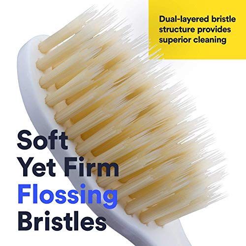 MOUTHWATCHERS - Manual Toothbrushes - Clean Teeth for Adult - 4 Count - Floss...