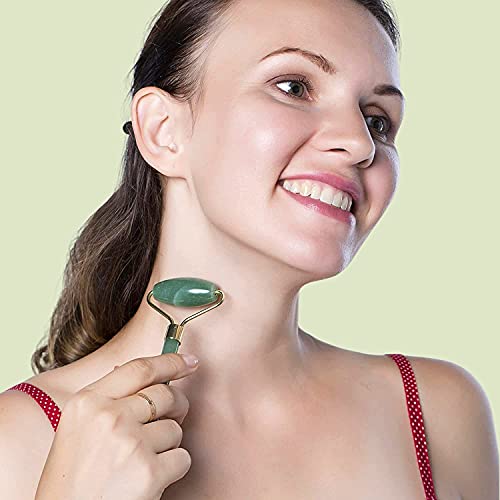 Original Jade Roller & Gua Sha Facial Tools, Jade Roller for Face - Face Roll...