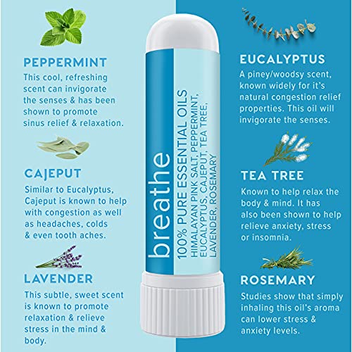 MOXE Breathe | Himalayan Salt Inhaler | Help Clear Congestion, Boost Focus an...