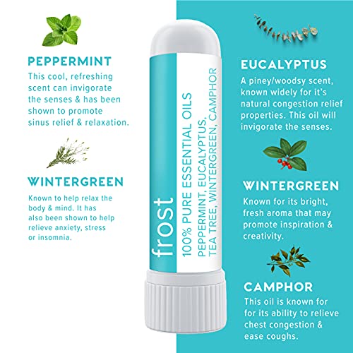 MOXE Frost - Energizing Aromatherapy Nasal Inhaler - Alleviate Headaches, Boo...