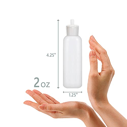 MoYo Natural Labs 2 oz Squirt Bottles, Squeezable Empty Travel Containers, BP...