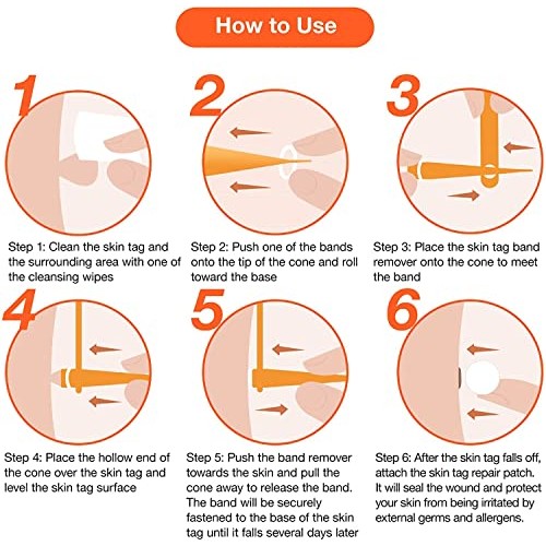 【2 Pack】Skin Tag Remover, Skin Tag Removal Kit Tools with 36Pcs Repair Patc...