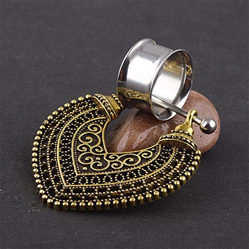 MQSS 4-25mm Stainless Steel Ear Piercing Ear Plugs Tunnels Gauges Stretcher S...