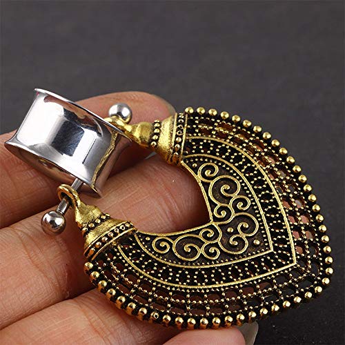 MQSS 4-25mm Stainless Steel Ear Piercing Ear Plugs Tunnels Gauges Stretcher S...