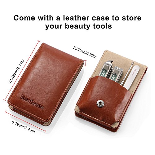 Manicure Pedicure Set, Nail Clippers Set, Medical Grade Stainless Steel Groom...