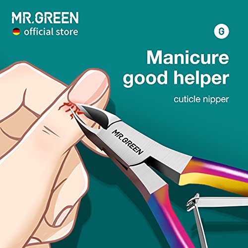 MR.GREEN Cuticle Nippers Gorgeous Colorful Cuticle Scissors Nail Manicure Cli...