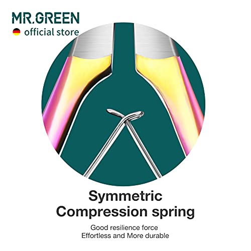 MR.GREEN Cuticle Nippers Gorgeous Colorful Cuticle Scissors Nail Manicure Cli...