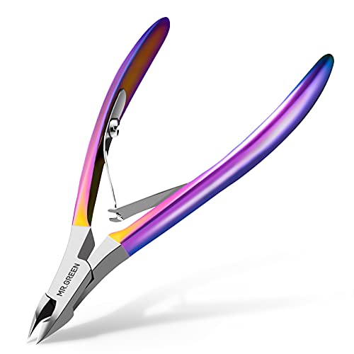 MR.GREEN Cuticle Nippers Gorgeous Colorful Cuticle Scissors Nail Manicure Cli...