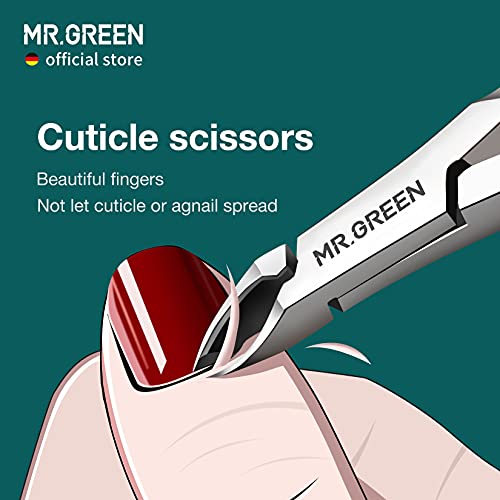 MR.GREEN Cuticle Nippers Nail Manicure Scissors Cuticle Clippers Trimmer Dead...