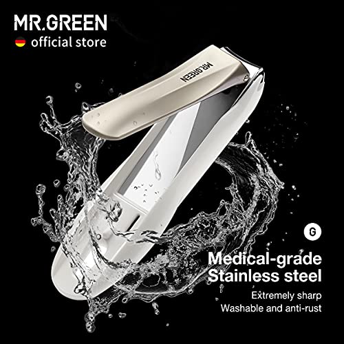 MR.GREEN Nail Clippers Anti Splash Fingernail Cutter Stainless Steel Manicure...